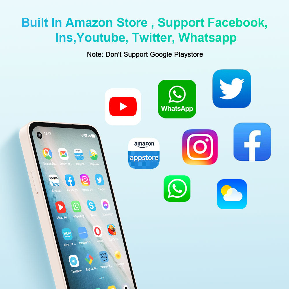 Qin 3 Ultra Android 12 Smart button mobile phone, 5.02’’ IPS Screen,MTK G99 Processor, Small and Lightweight, 8MP Rear + 5MP Ultra-Wide Front Camera, Supports Google Play Store, 2500mAh Battery