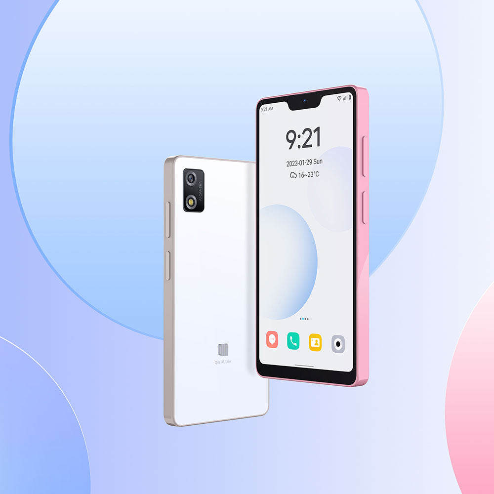 Qin3 Pro Small Phoens Smartphone, 5.5’’ IPS Screen, Android 12, 6GB RAM + 128GB Storage, MTK G99 Processor, Compact Design, 8MP Rear + 5MP Front Camera, 3100mAh Battery, Lightweight (0.31LB), 4G LTE