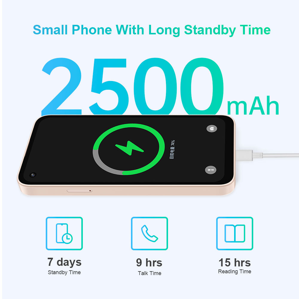 Qin 3 Ultra Android 12 Smart button mobile phone, 5.02’’ IPS Screen,MTK G99 Processor, Small and Lightweight, 8MP Rear + 5MP Ultra-Wide Front Camera, Supports Google Play Store, 2500mAh Battery