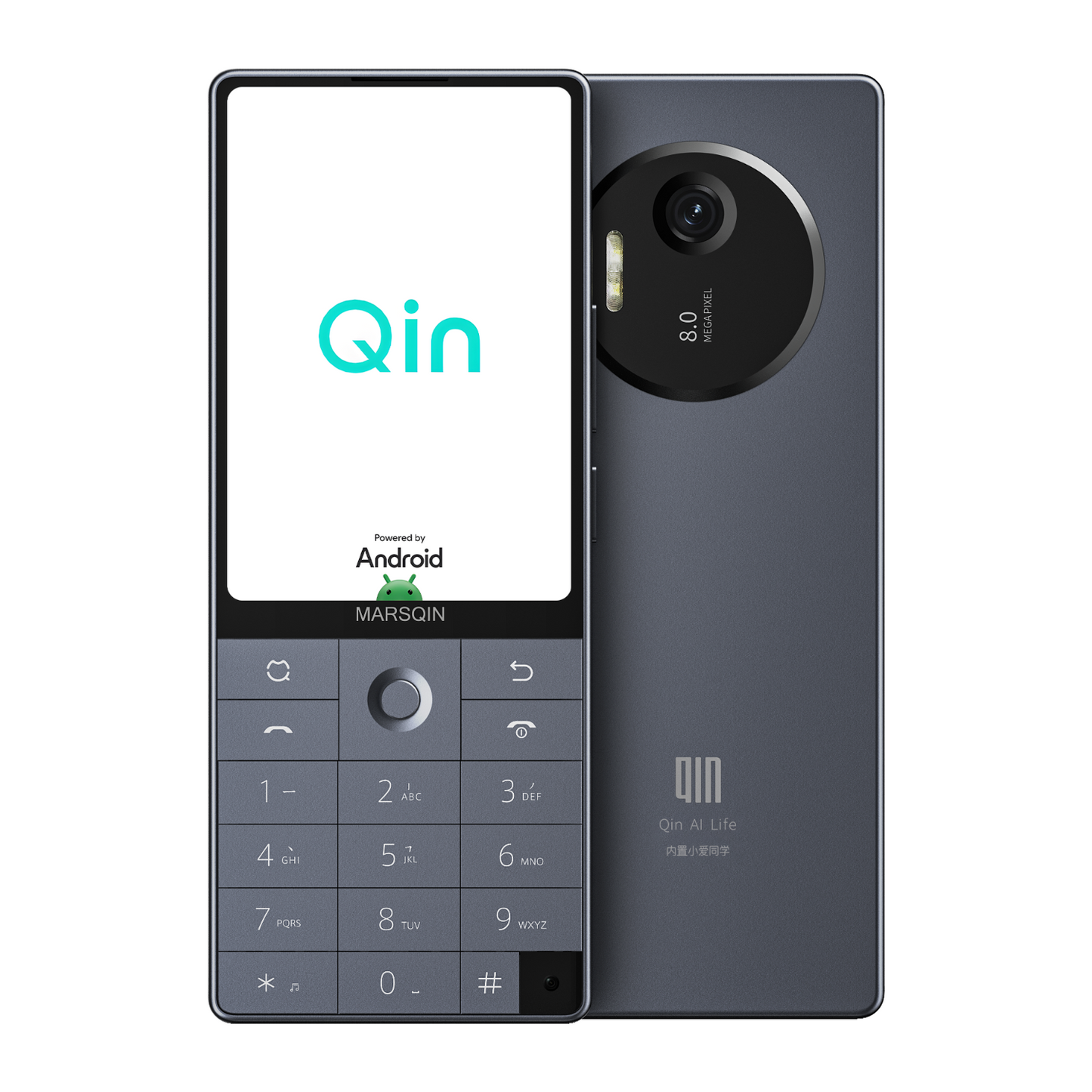 Qin F25 3.54-Inch Touch Screen Smart Phone | Android 14 with Google Play | 6GB RAM 128GB ROM | Dual SIM Cards | MTK8786 Octa-Core | 2700mAh Battery | Wi-Fi & Bluetooth | Compact Mini Mobile Phone