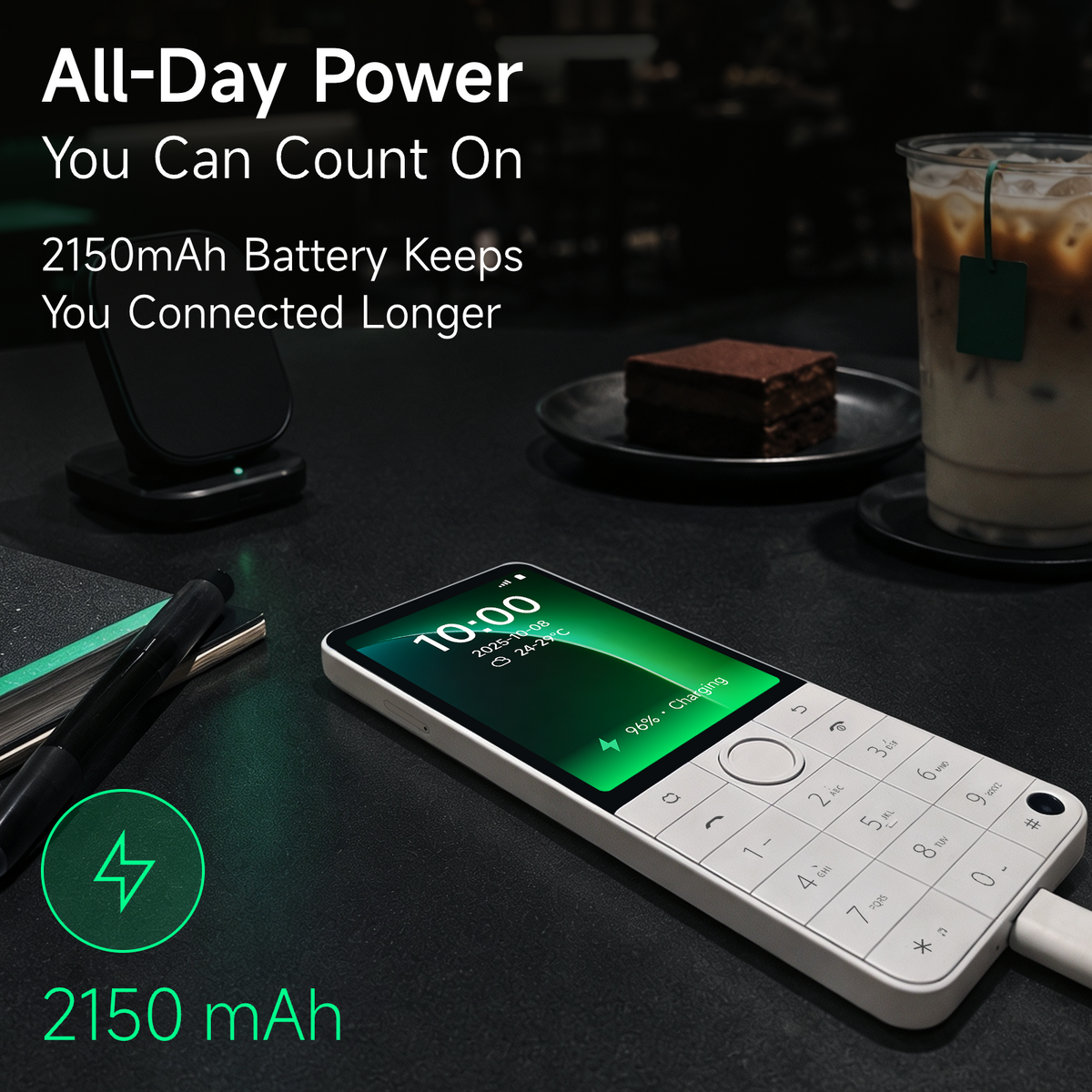 Qin F22Pro Smartphone Android 12,3.5"Touchscreen,4+64GB Large Storage,MTK Helio G85 Android Phone,2150mAh Battery,8MP Camera,Type-C Charge,WiFi/Hotspot/Bluetooth for Multi-scenario Use