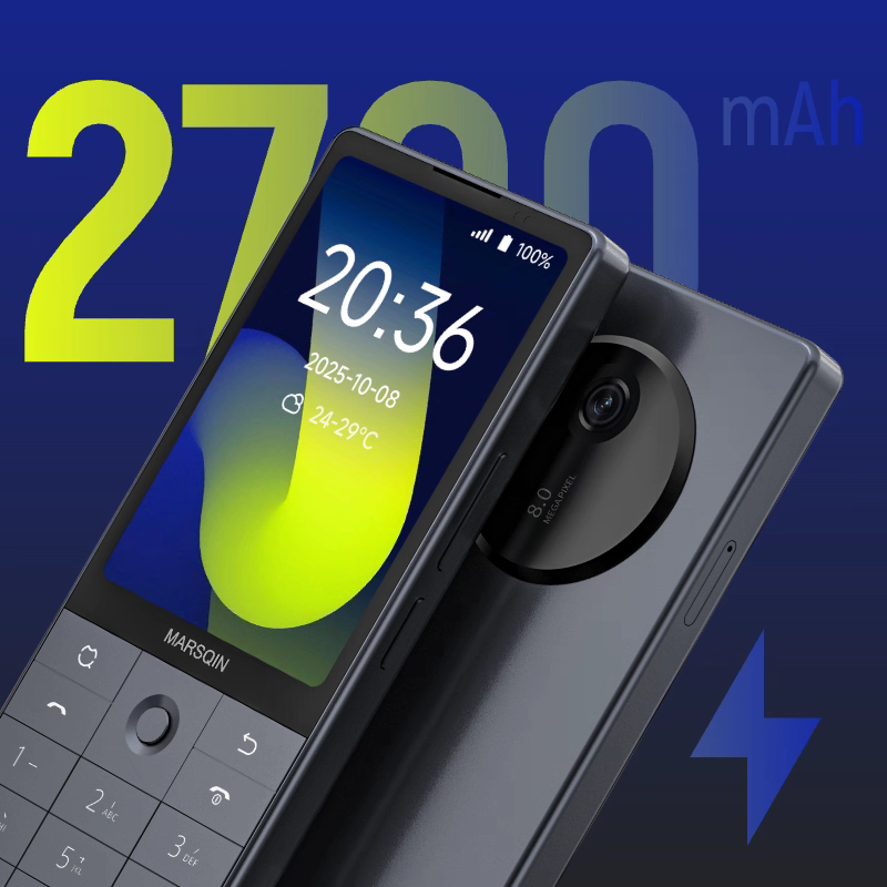 Qin F25 3.54-Inch Touch Screen Smart Phone | Android 14 with Google Play | 6GB RAM 128GB ROM | Dual SIM Cards | MTK8786 Octa-Core | 2700mAh Battery | Wi-Fi & Bluetooth | Compact Mini Mobile Phone