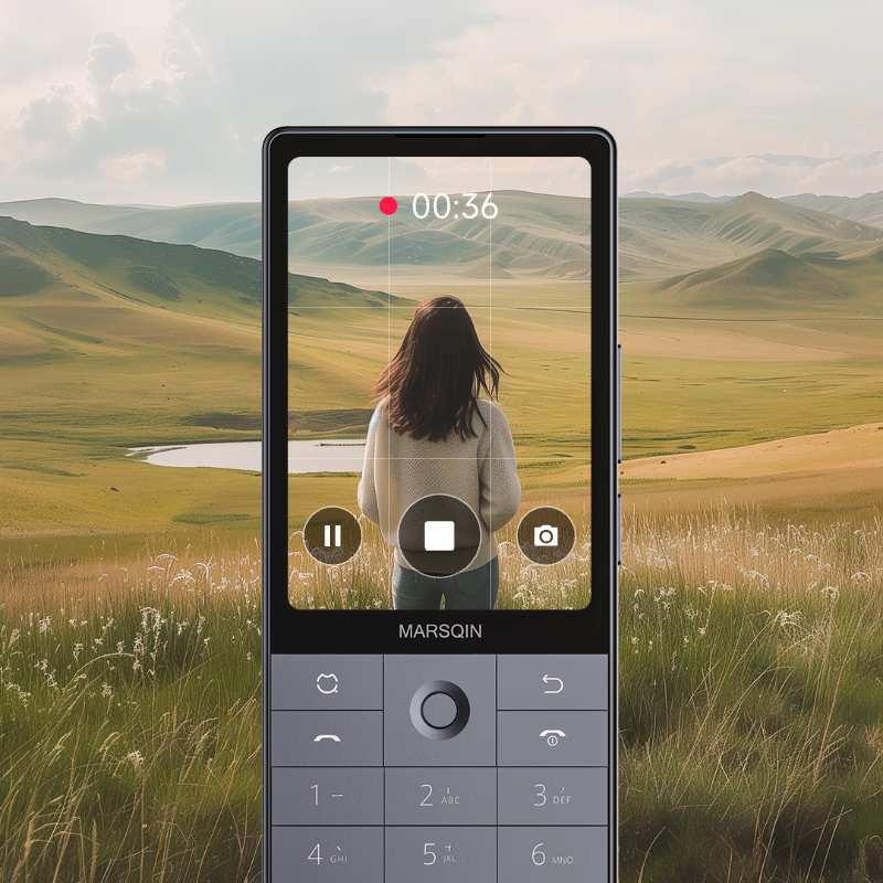 Qin F25 3.54-Inch Touch Screen Smart Phone | Android 14 with Google Play | 6GB RAM 128GB ROM | Dual SIM Cards | MTK8786 Octa-Core | 2700mAh Battery | Wi-Fi & Bluetooth | Compact Mini Mobile Phone