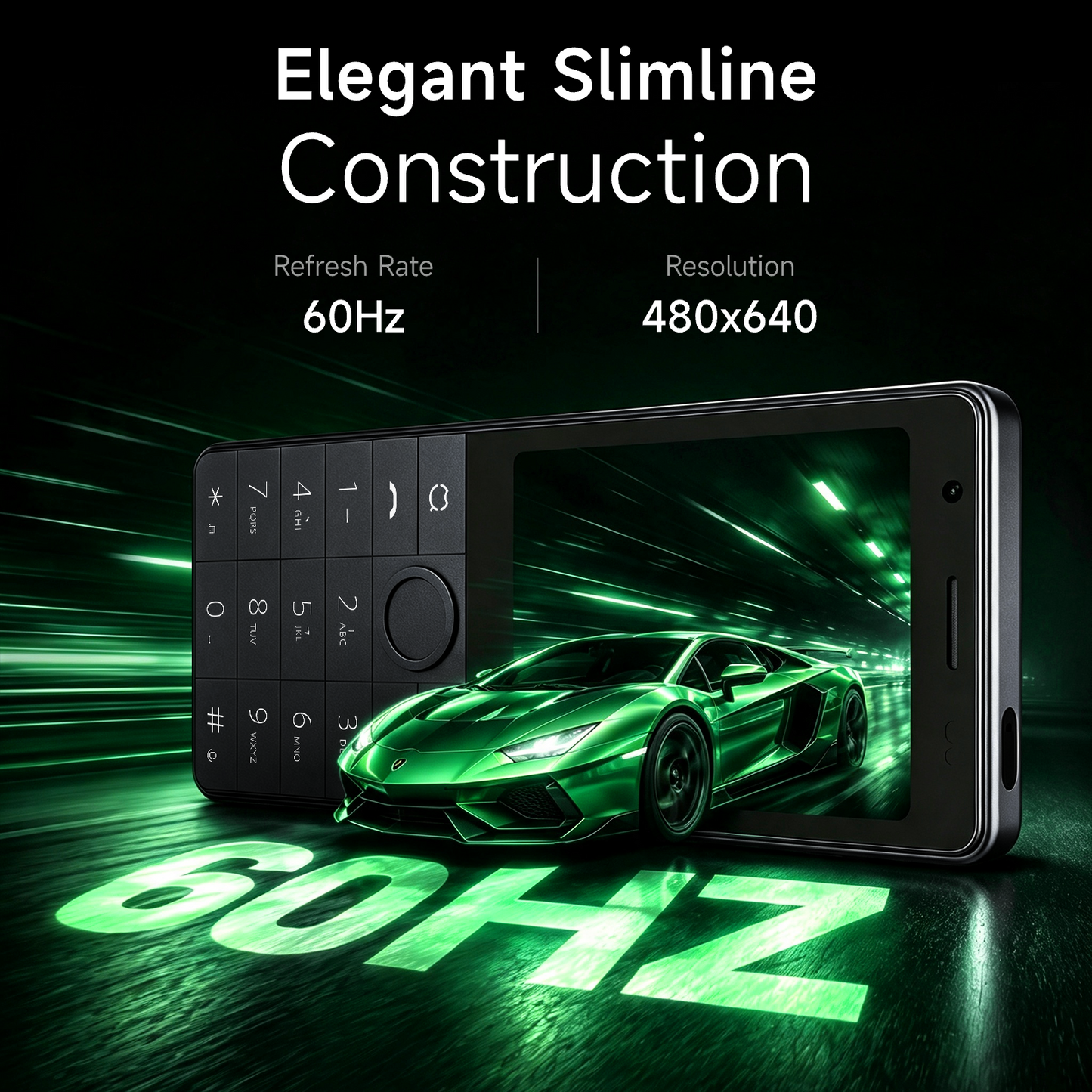 Qin J36 Keypad SmartPhone, 4G VoLTE Button Cell Phone Android 13, 32GB/64GB Anti Dual Nano SIM Mobile Phone with GPS, AC/TV/Fan Remote Control, 2600mAh Battery