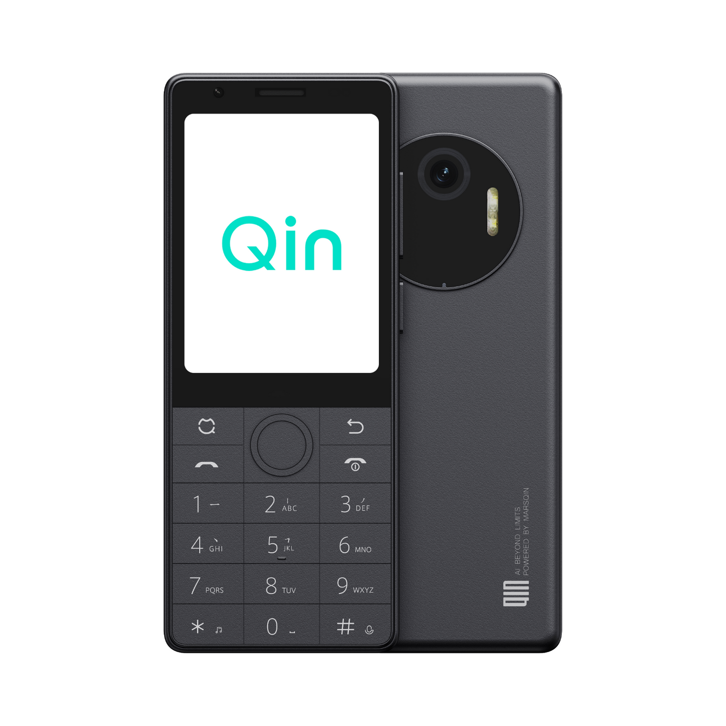 Qin J36 Keypad SmartPhone, 4G VoLTE Button Cell Phone Android 13, 32GB/64GB Anti Dual Nano SIM Mobile Phone with GPS, AC/TV/Fan Remote Control, 2600mAh Battery